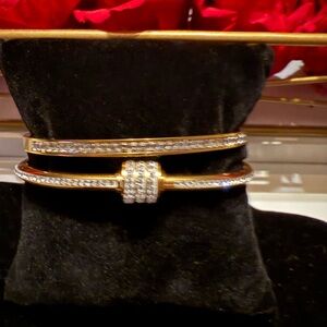 Elegant Gold and Silver Women's Bracelet